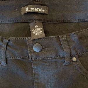 d.jeans NWOT, black skinny jeans size 10